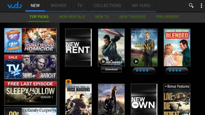 Samsung app for Vudu